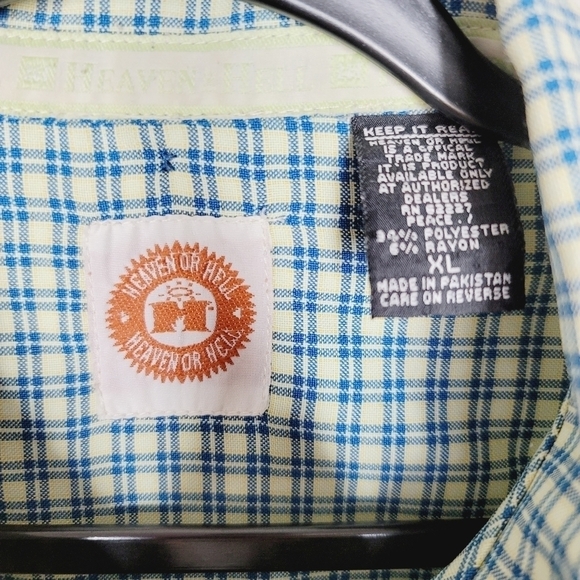 Heaven or Hell Men's Dress Button Down - Picture 5 of 5